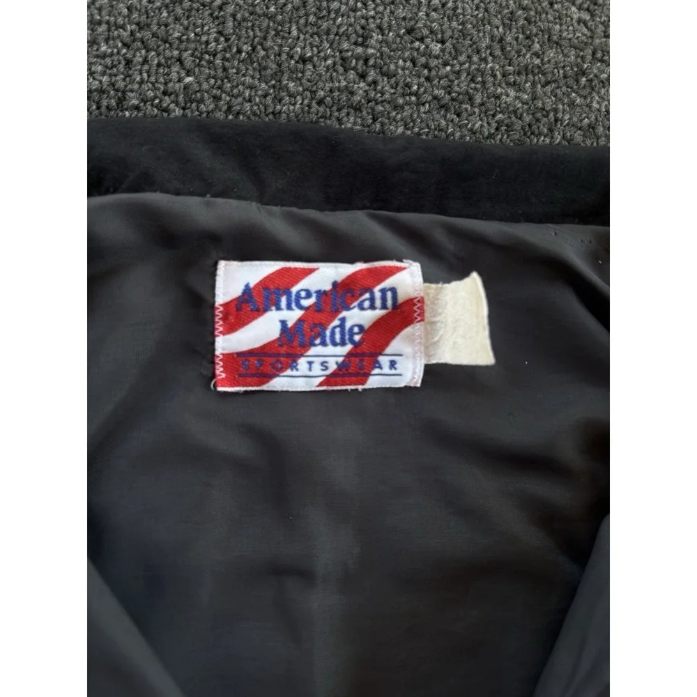 Vintage GM‎ Goodwrench Racing Windbreaker Jacket Black NASCAR 90s USA Made